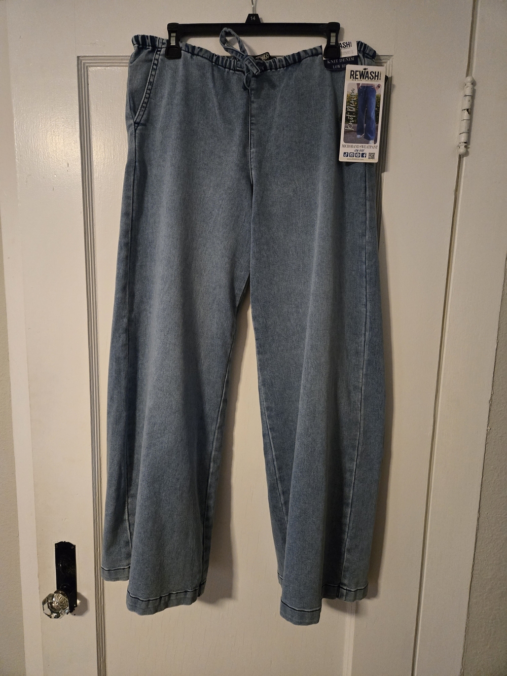 REWASH Light Blue Women’s Wide Leg Jeans